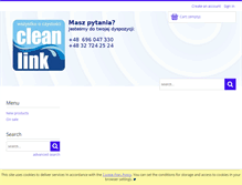 Tablet Screenshot of cleanlink.pl